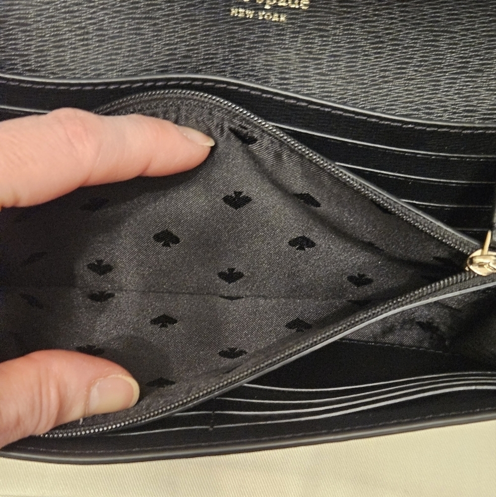 NWOT Kate Spade ♠️ Black & White Houndstooth Clutch/Crossbody Bag - Picture 12 of 14